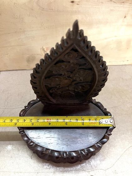 ฐานบัว ไม้แกะสลักสะสม A1 รูปที่ 11