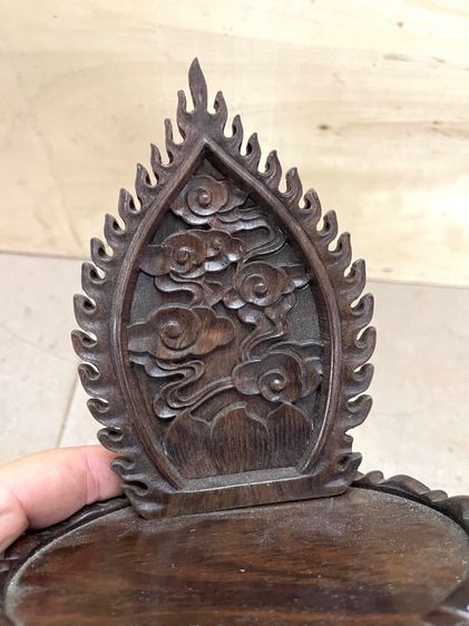 ฐานบัว ไม้แกะสลักสะสม A1 รูปที่ 6