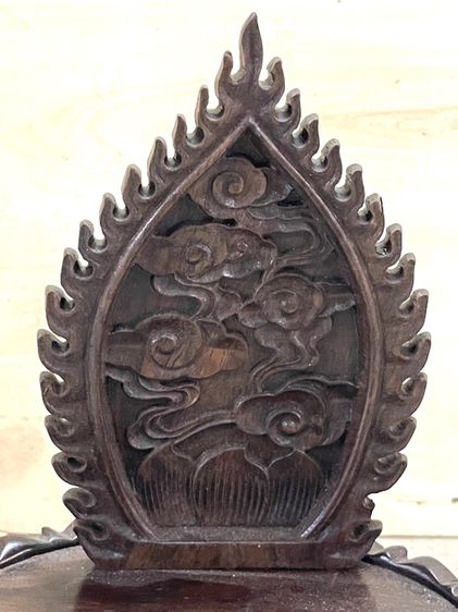 ฐานบัว ไม้แกะสลักสะสม A1 รูปที่ 9