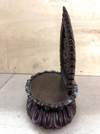 ฐานบัว ไม้แกะสลักสะสม A1 รูปที่ 5