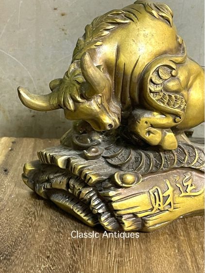 กระทิง กองเงินกองทอง ทองเหลืองสะสม รูปที่ 3