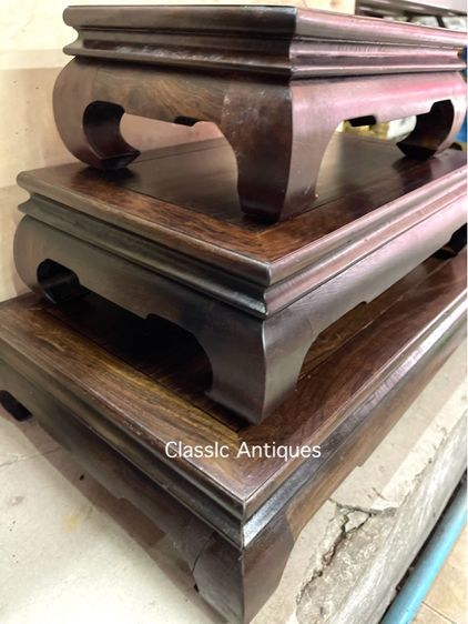 ตั่ง ขาคู้ ไม้สะสม C22 รูปที่ 3