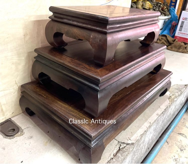 ตั่ง ขาคู้ ไม้สะสม C22