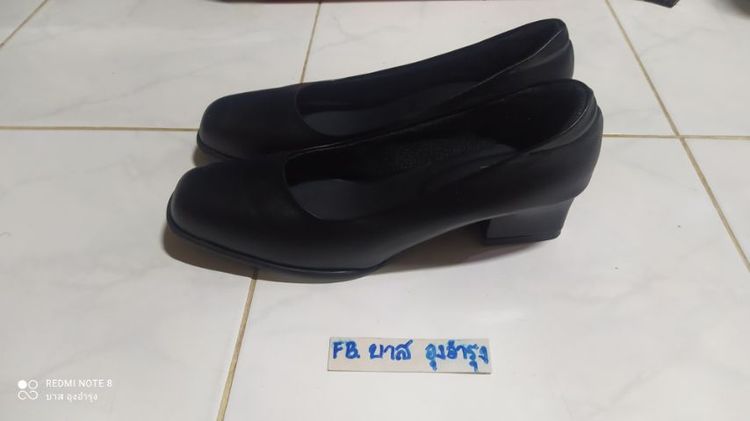 รองเท้าคัทชูสีดำ หัวตัด เบอร์ 40 ยาว25ซม. รูปที่ 3