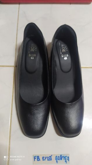 รองเท้าคัทชูสีดำ หัวตัด เบอร์ 40 ยาว25ซม. รูปที่ 2