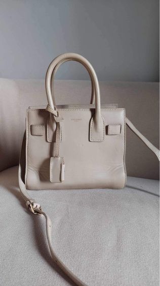 กระเป๋า saint laurent สีครีม รูปที่ 12