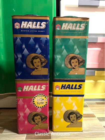 กระป๋อง ลูกอม ฮอลล์ลูกศร โบราณA30 รูปที่ 2