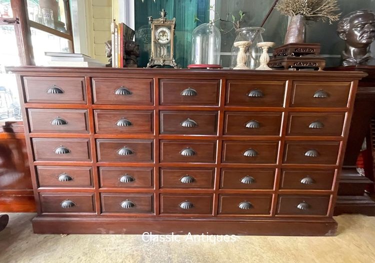 ตู้ ลิ้นชักไม้สัก 25ลิ้นชัก สะสม