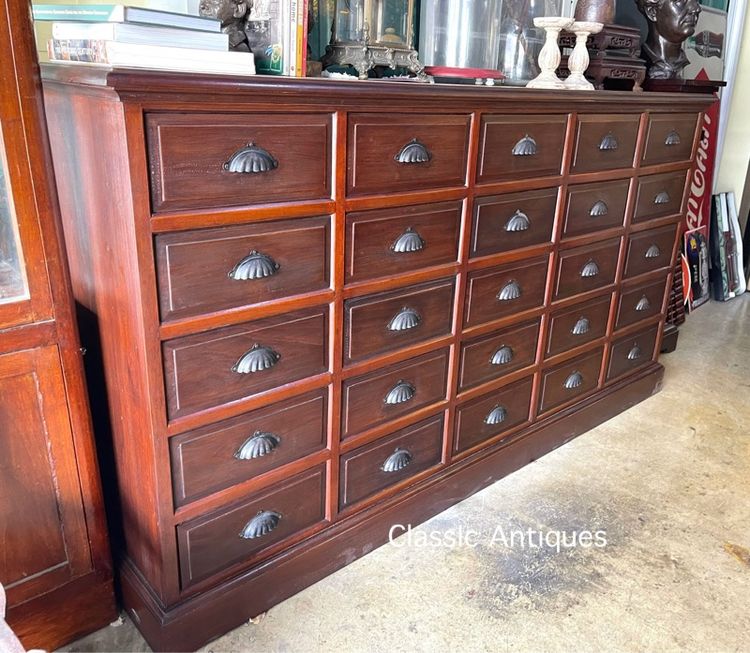 ตู้ ลิ้นชักไม้สัก 25ลิ้นชัก สะสม รูปที่ 2