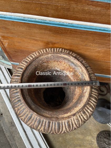 กระถางหลุยส์ เหล็กหล่อใบใหญ่ A5 รูปที่ 10