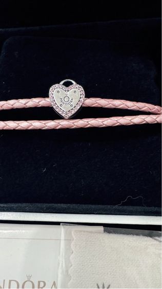 สายรัดข้อมือหนังถักคู่ Pandora รูปที่ 6