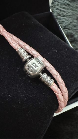 สายรัดข้อมือหนังถักคู่ Pandora รูปที่ 4