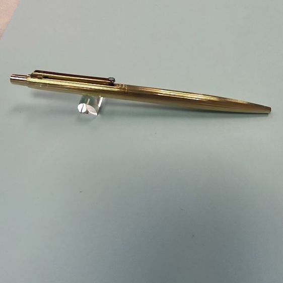 ปากกาด้ามสีทอง Montblanc noblesse ballpointpen หมึกแห้ง รูปที่ 2
