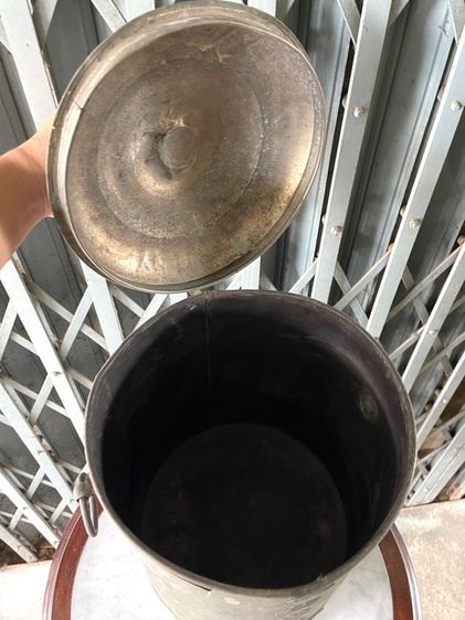 ถังน้ำหวาน ถังน้ำขม ทองเหลืองโบราณเก่าสะสม รูปที่ 11