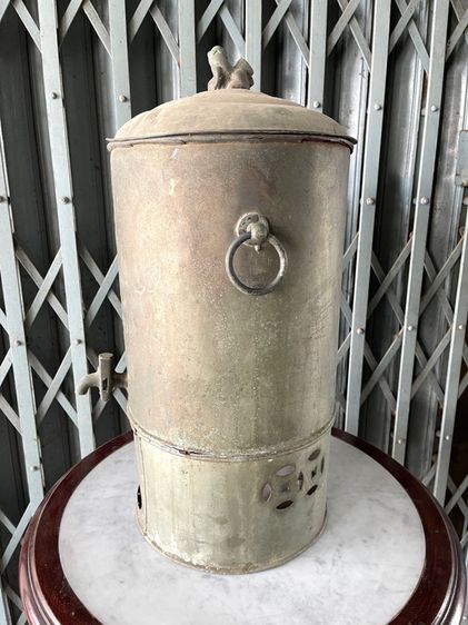 ถังน้ำหวาน ถังน้ำขม ทองเหลืองโบราณเก่าสะสม รูปที่ 9