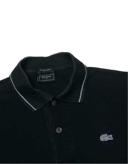 ดำ อื่นๆ เสื้อโปโล แขนสั้น Lacoste Black Polo Shirt.