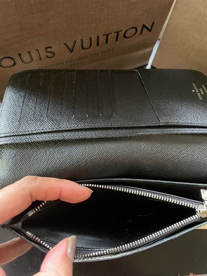 LV Brazza wallet damier graphite รูปที่ 9