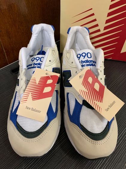 รองเท้าผ้าใบ New Balance Made In USA  รุ่น M990WB2 สีขาวฟ้า  รูปที่ 2