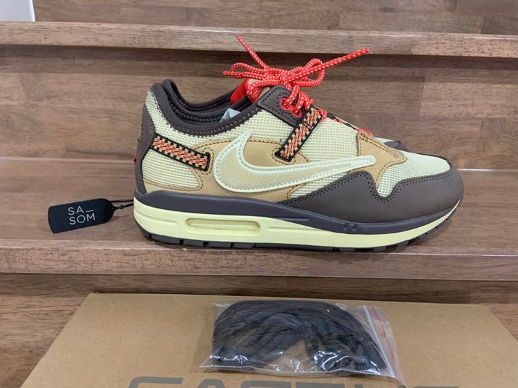 Nike Air Max 1 Travis Scott Cactus Jack Baroque Brown ซื้อที่ SA SOM แท้ 💯 size EU40.5 cm25.5 เท้า 25-26 ใส่ได้ สภาพใหม่มากอุปกรณ์ครบ รูปที่ 9