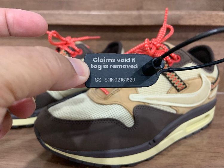 Nike Air Max 1 Travis Scott Cactus Jack Baroque Brown ซื้อที่ SA SOM แท้ 💯 size EU40.5 cm25.5 เท้า 25-26 ใส่ได้ สภาพใหม่มากอุปกรณ์ครบ รูปที่ 5