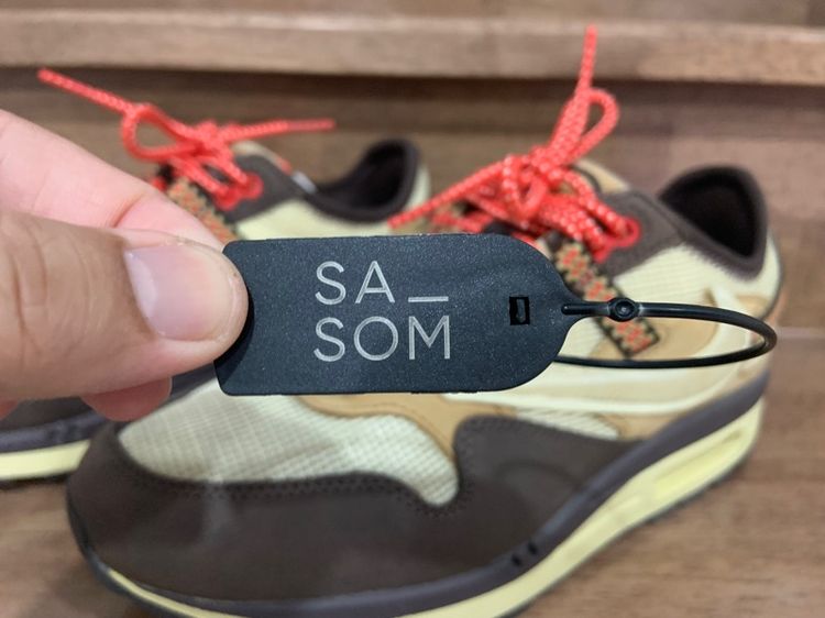Nike Air Max 1 Travis Scott Cactus Jack Baroque Brown ซื้อที่ SA SOM แท้ 💯 size EU40.5 cm25.5 เท้า 25-26 ใส่ได้ สภาพใหม่มากอุปกรณ์ครบ รูปที่ 4