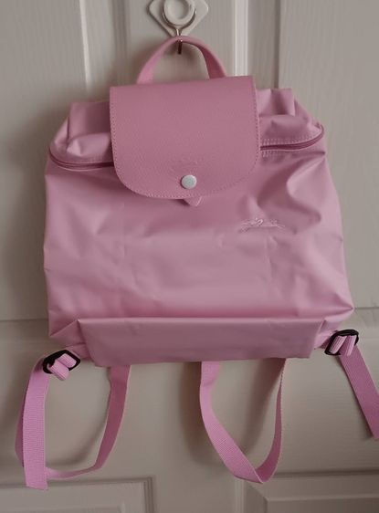 โพลีเอสเตอร์ ไม่ระบุ กระเป๋าเป้ Longchamp Le Pliage สีชมพู