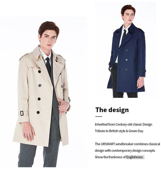 US SMART ทรง burberry trench kensington กันฝน กันหนาว ทรงฮิต เสื้อผ้า รูปที่ 9