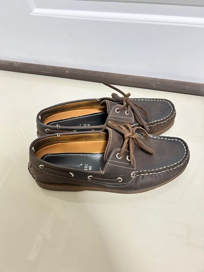 ส่งต่อ รองเท้าโลฟเฟอร์ หนังแท้สีน้ำตาลเข้ม รูปที่ 5