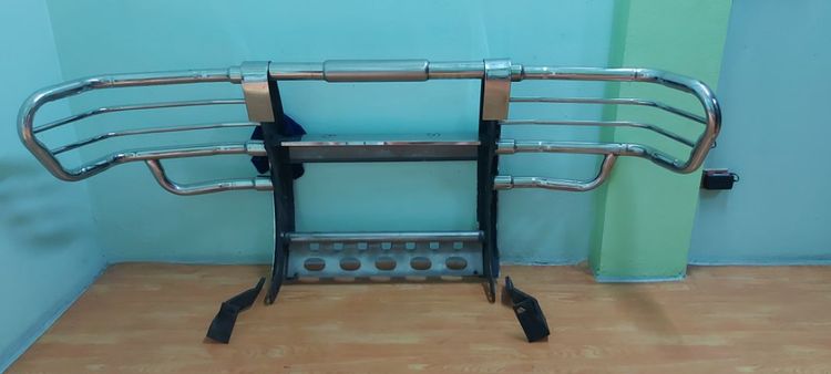 กันชนเสริมสแตนเลสหน้าแว่น สำหรับวีโก้4×4หรือจะไปแปลงใส่รถอื่น รูปที่ 6