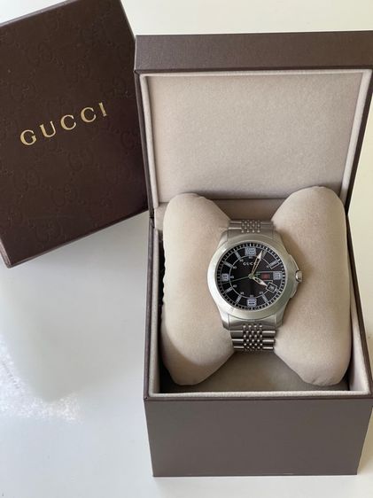 GUCCI Black Dial Date Stainless Steel 126.2 Series Men's Watch YA126201 รูปที่ 5