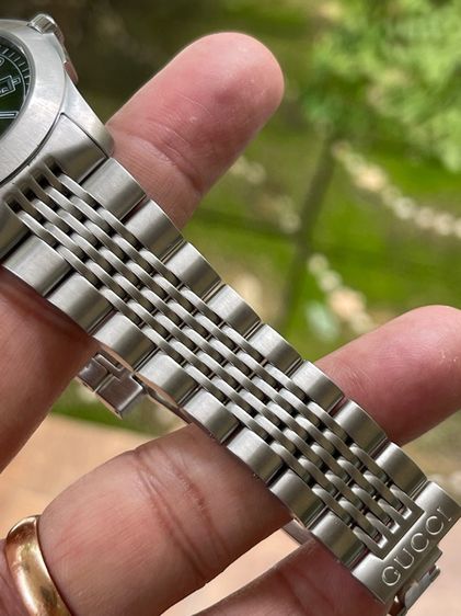 GUCCI Black Dial Date Stainless Steel 126.2 Series Men's Watch YA126201 รูปที่ 13