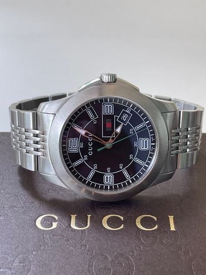 GUCCI Black Dial Date Stainless Steel 126.2 Series Men's Watch YA126201 รูปที่ 9