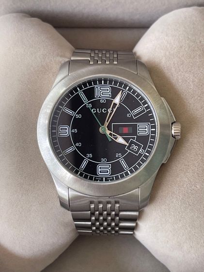 GUCCI Black Dial Date Stainless Steel 126.2 Series Men's Watch YA126201 รูปที่ 7