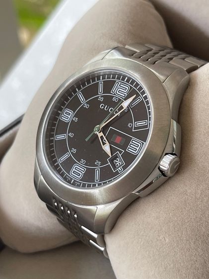 GUCCI Black Dial Date Stainless Steel 126.2 Series Men's Watch YA126201 รูปที่ 8