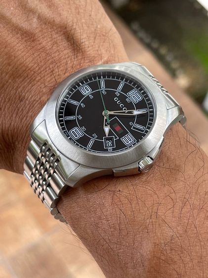 GUCCI Black Dial Date Stainless Steel 126.2 Series Men's Watch YA126201 รูปที่ 17