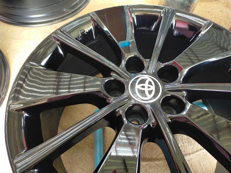 แม็กขอบ18 กว้าง8 et45 สีอบpowder coatใส่ vellfire alphard camry chr. อื่นๆ 5 รู 114 รูปที่ 5
