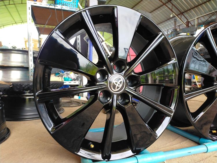 แม็กขอบ18 กว้าง8 et45 สีอบpowder coatใส่ vellfire alphard camry chr. อื่นๆ 5 รู 114 รูปที่ 2