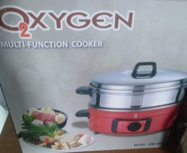 หม้อต้มนึ่งอุ่นไฟฟ้า พร้อมซึ้งนึ่ง  ยี่ห้อ OXYGEN  รูปที่ 2