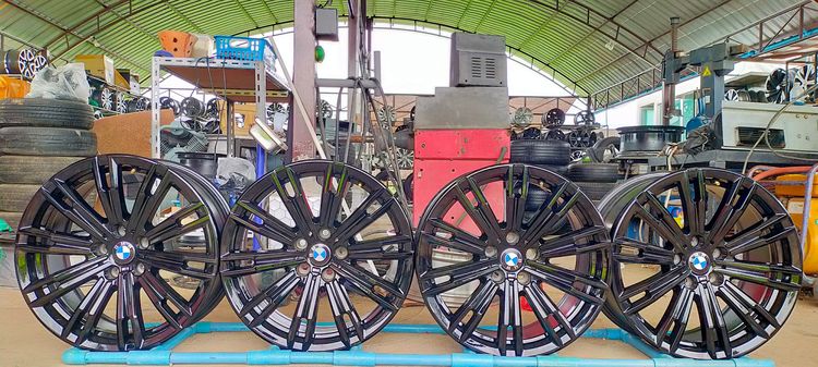 แม็กแท้BMW G20 M-Sport ขอบ18 หน้ากว้าง 7.5 et25 หลังกว้าง 8.5 et40 5รู112 สีอบpowder coat รูปที่ 12