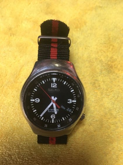 ดำ นาฬิกาชาย SEIKO Automatic. นาฬิกาสะสมวินเทจสภาพเดิมๆ