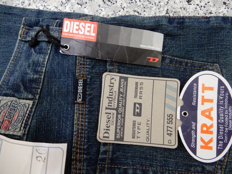 DIESELกางเกงยีนส์แฟชั่นขากระดิ่งผู้หญิง เอว 26 นิ้ว ของใหม่ รูปที่ 9