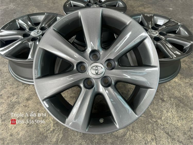 ✨ล้อแม็ก✨5รู100✨Toyota Altis ขอบ 15 สีเทา💖สวยกริ๊บ💖 รูปที่ 2