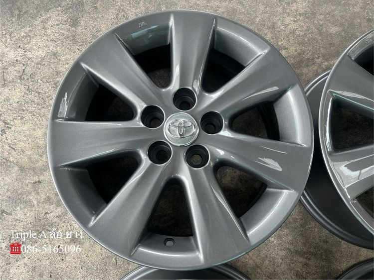 ✨ล้อแม็ก✨5รู100✨Toyota Altis ขอบ 15 สีเทา💖สวยกริ๊บ💖 รูปที่ 4