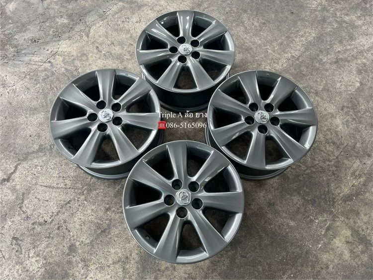 ✨ล้อแม็ก✨5รู100✨Toyota Altis ขอบ 15 สีเทา💖สวยกริ๊บ💖 รูปที่ 6