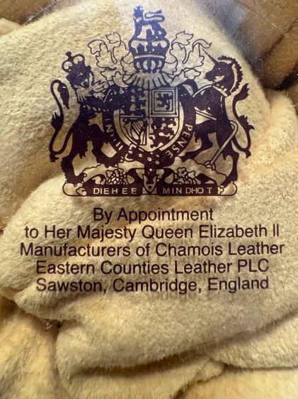 ผ้าชามัวร์หนังแท้อังกฤษ Chamois รูปที่ 2