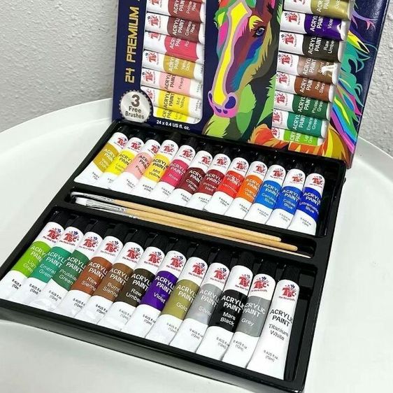 สี/อุปกรณ์ศิลปะ สีกล่องใหญ่24สี