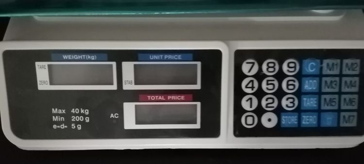 เครื่องชั่งตลาดแบบดิจิตอลอิเล็กทรอนิกส์จอ LED 2 ด้าน กันน้ำคำนวณราคา ได้ รูปที่ 9