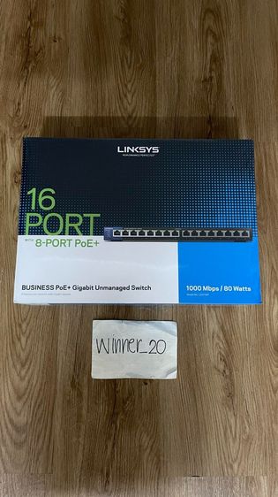 อุปกรณ์เครือข่าย ขาย Linksys LGS116P Switch PoE 16-Port Gigabit Ethernet Unmanaged  มือ1ราคาถูก