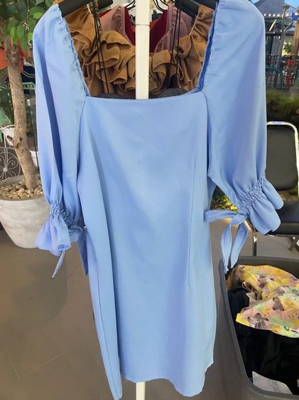 เดรสผูกโบว์แขนน่ารักมากค่า🍭พร้อมส่ง รูปที่ 5