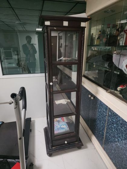 ตู้ไม้สัก เก่าเก็บ เดิมๆ สวยหายาก สภาพใหม่ พร้อมกระจก